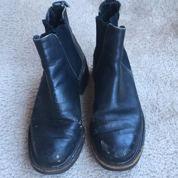 Distressed Leather Chelsea Boot - Picture 1 of 5